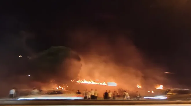Bursa Mudanya Yolu’nda alevler yükseldi! Çağrışan’da yangın paniği!