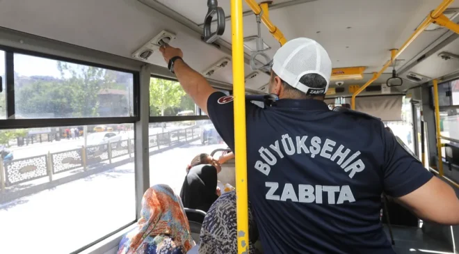 Gaziantep’te toplu taşımaya serinlik denetimi