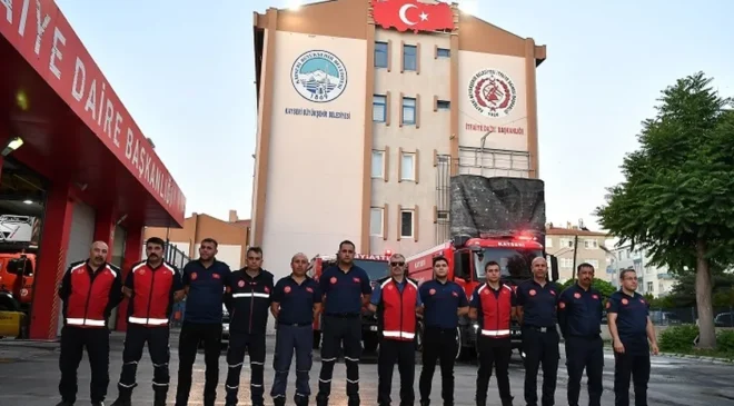 Kayseri Büyükşehir’den Manisa yangınına yardım desteği