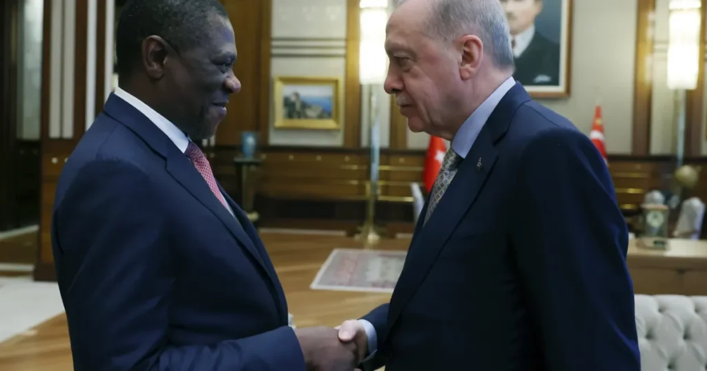 Erdoğan, Mashatile’yi Külliye’de kabul etti