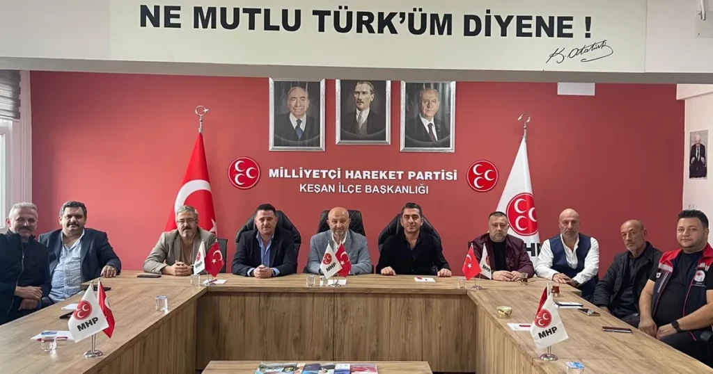Edirne Keşan’da Tarım İlçe Müdürü Olcay Karbuz’dan MHP’ye ziyaret
