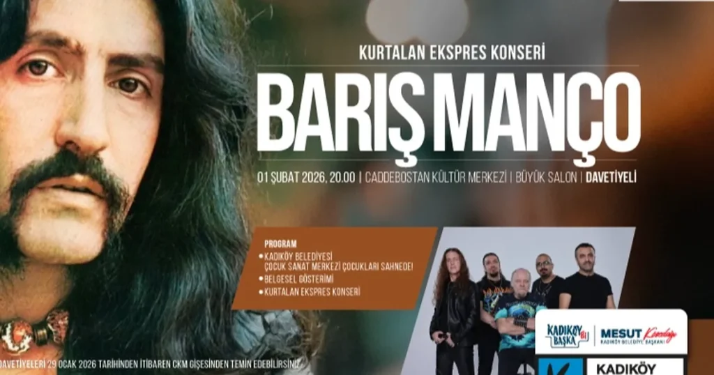 Barış Manço Kadıköy’de Anılacak