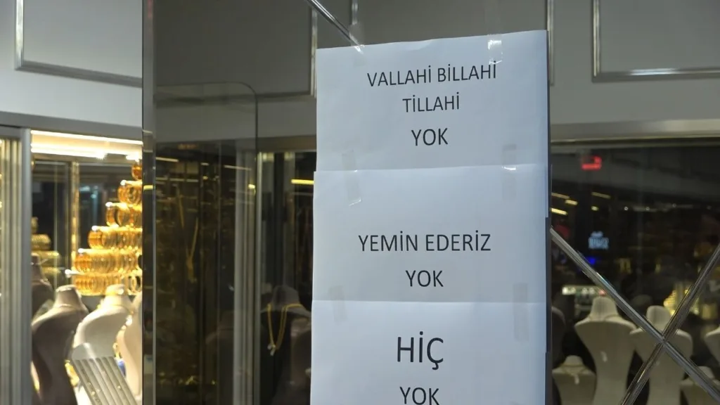 ‘Vallahi billahi yok’: Yemin eden kuyumcuda izdiham!