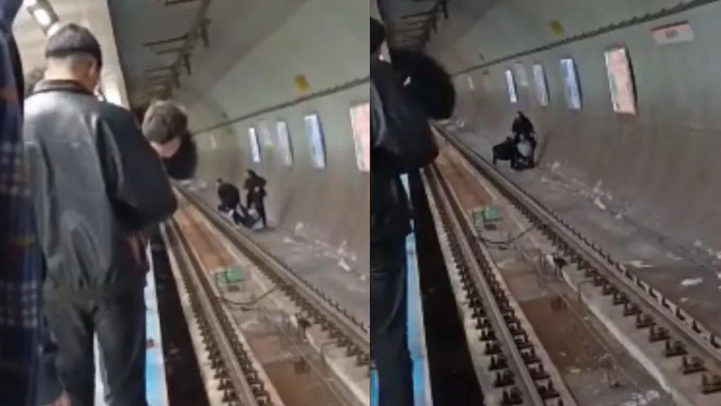 Metro istasyonunda intihar girişimi!