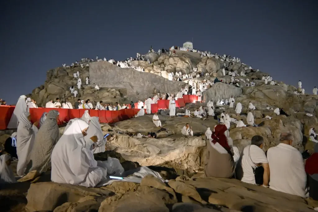Arafat’ta hacılar mahşer provası yaptı