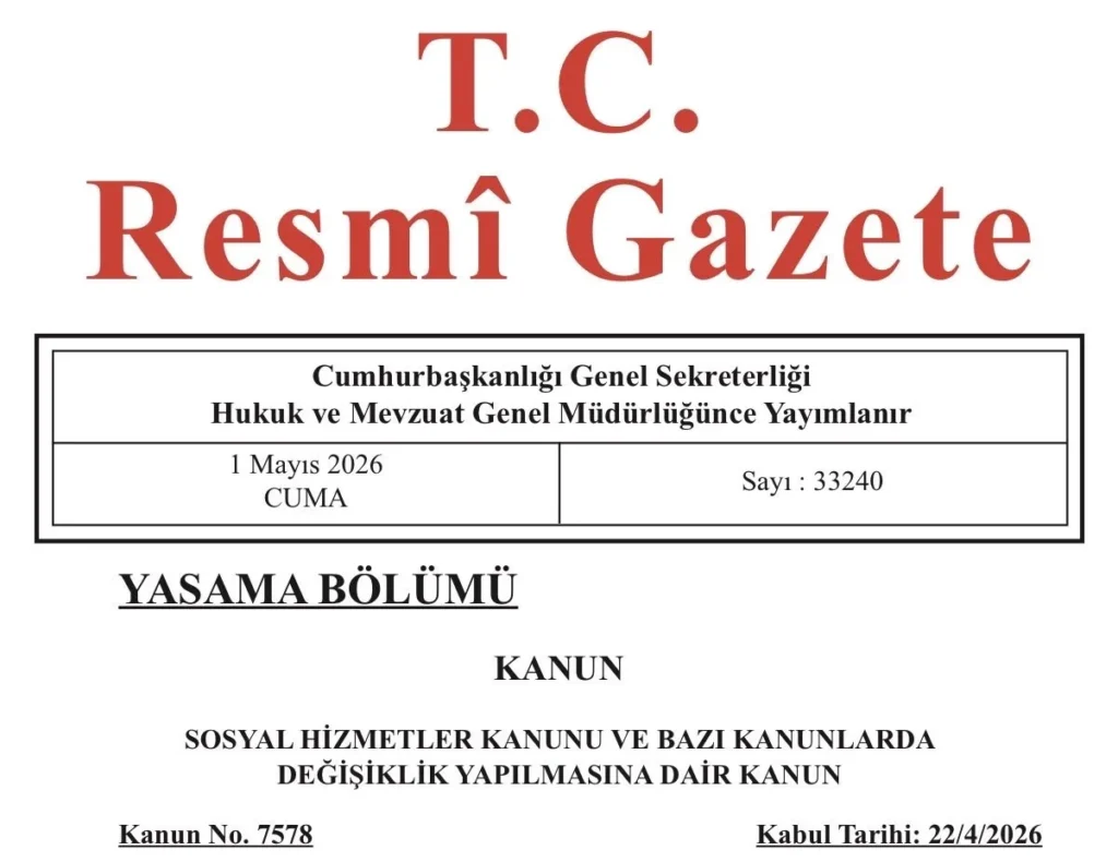 Sosyal Hizmetler Kanunu’nda değişiklik