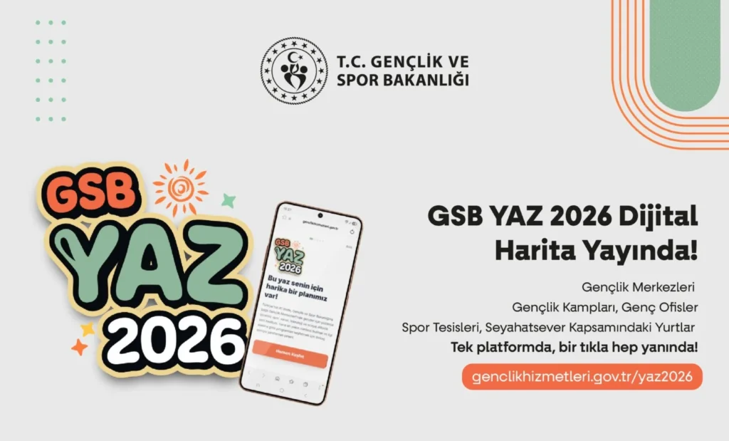 Dolu dolu bir yaz gençleri bekliyor: GSB YAZ 2026 Dijital Harita Platformu tanıtıldı, tek tıkla