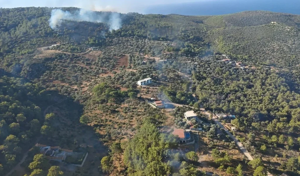 Antalya Kaş’ta orman yangını! 6 helikopter ve 4 uçak sevk edildi
