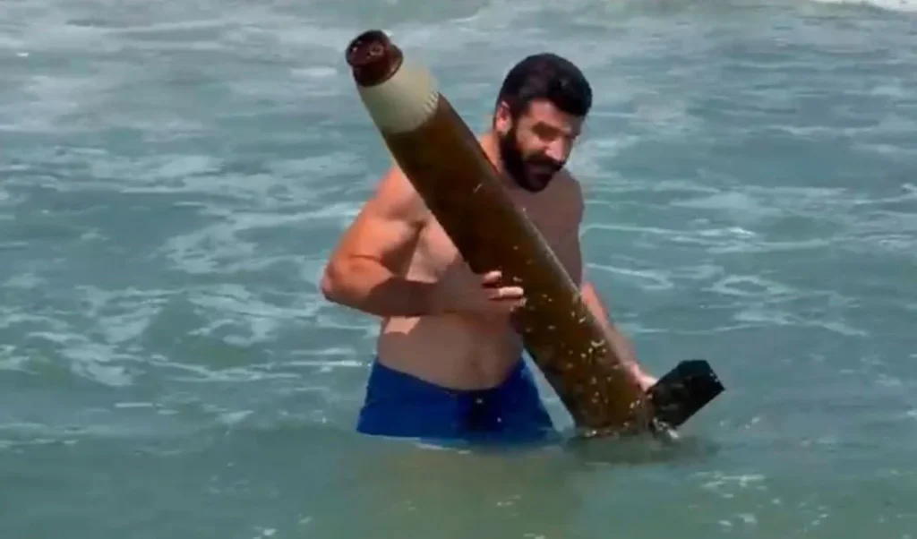 Sinop’ta denizden roket veya füzeye benzer cisim çıktı!