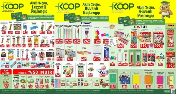 Tarım Kredi Market’te kırtasiye günleri başladı! Defter, boya, kalem fiyatları